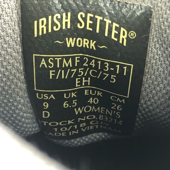 Irish Setter by Red Wing Crosby Boots Women's Size 9 Waterproof 83214 - Picture 9 of 10